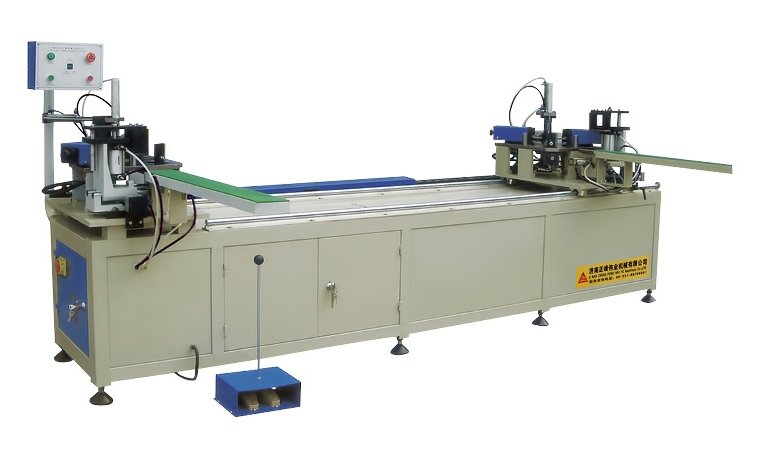 铝门窗双头同步组角机